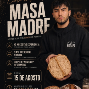 curso "panadería masa madre" presencial 11 de julio